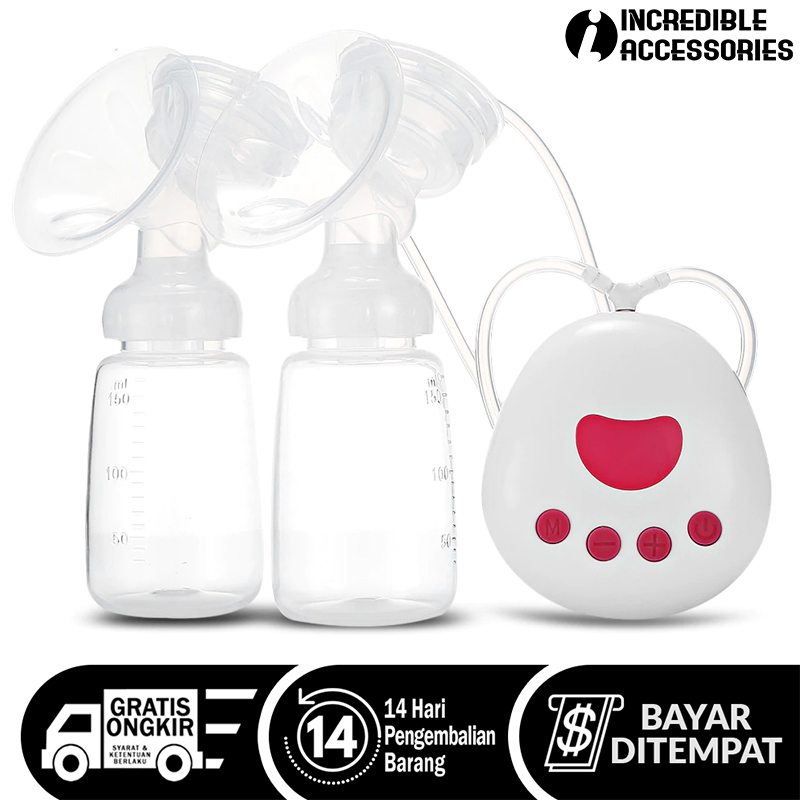 Real Bubee Double Electric Breast Pump USB Pompa ASI Elektrik Ganda Real Bubee Double Electric Breast Pump USB Pompa ASI Elektrik Ganda