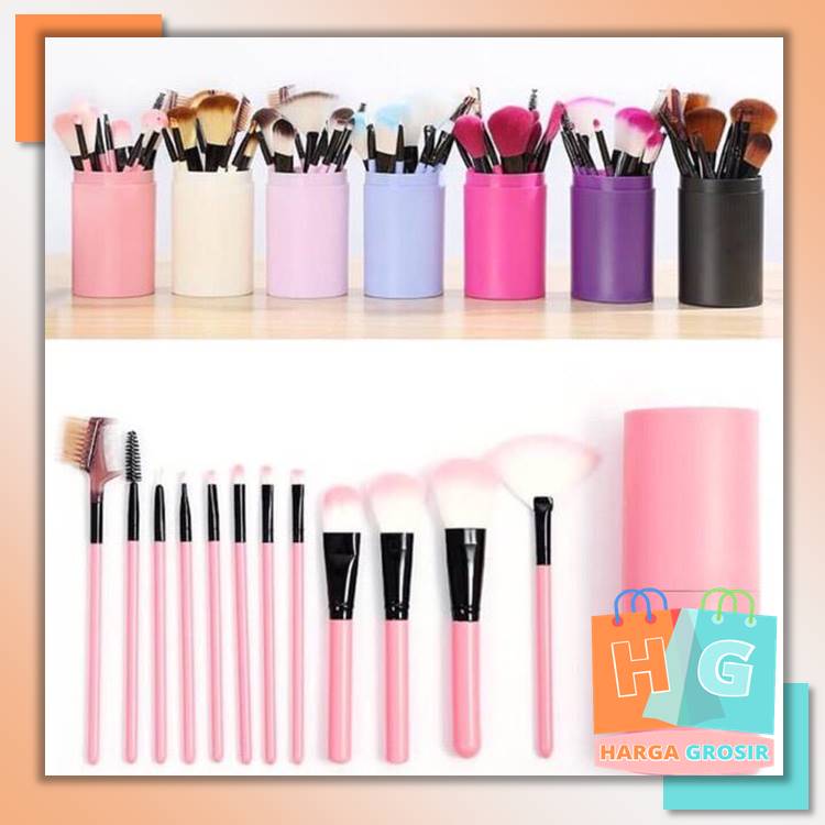 Harga Grosir - Brush K173 Alat Make Up 12 Kuas / Make Up Tools / Kosmetik / Make up Set Harga Grosir - Brush K173 Alat Make Up 12 Kuas / Make Up Tools / Kosmetik / Make up Set