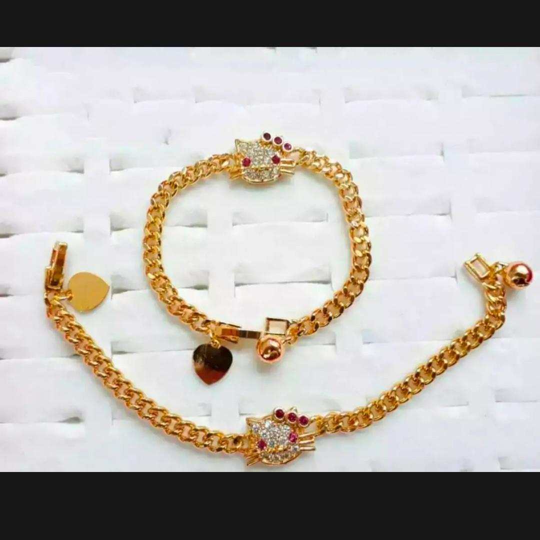 Gelang rantai tangan anak xuping kitty Lucu Gelang rantai tangan anak xuping kitty Lucu