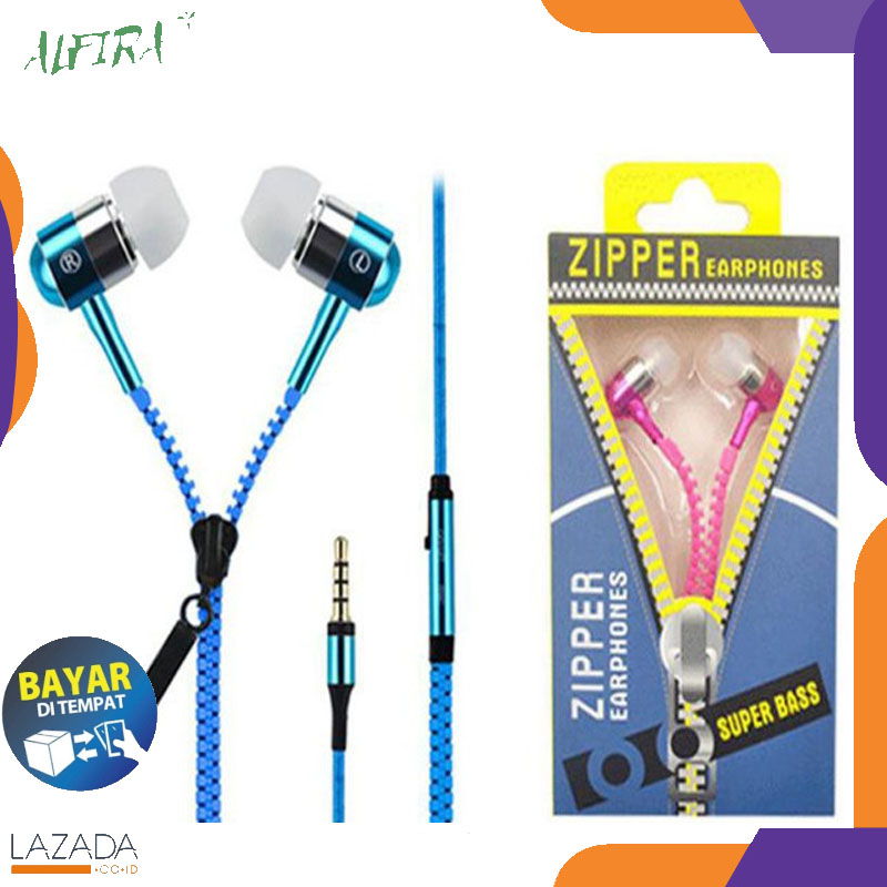 Handsfree / Headset Zipper Resleting / Earphone Ziper EXTRA BASS + MIC Handsfree / Headset Zipper Resleting / Earphone Ziper EXTRA BASS + MIC