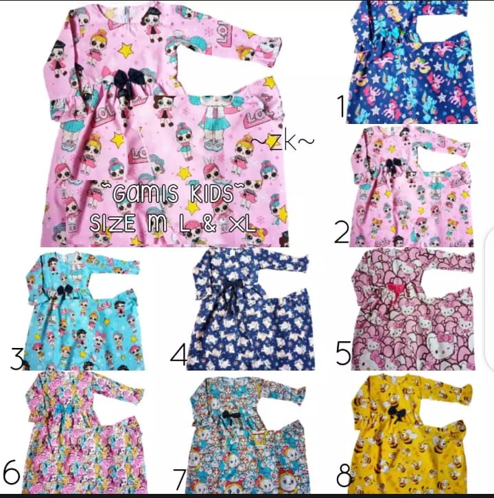 GAMIS ANAK CANTIK RANDOM 1-6 TAHUN GAMIS ANAK CANTIK RANDOM 1-6 TAHUN