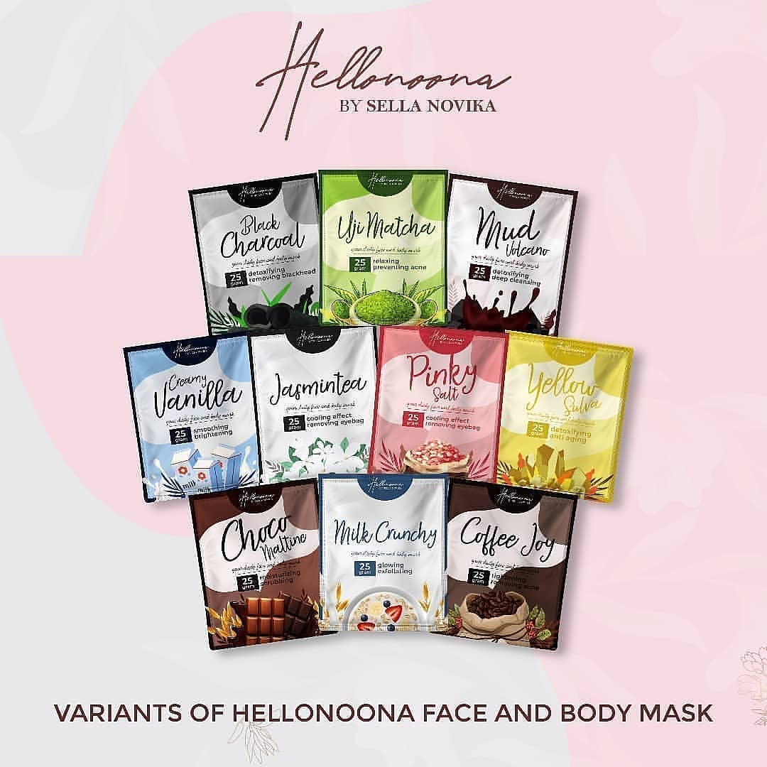 (BELI 5 FREE SPATULA) HELLO NOONA BY SELLA NOVIKA 25GR ORGANIC FACE & BODY MASK (BISA COD) (BELI 5 FREE SPATULA) HELLO NOONA BY SELLA NOVIKA 25GR ORGANIC FACE & BODY MASK (BISA COD)
