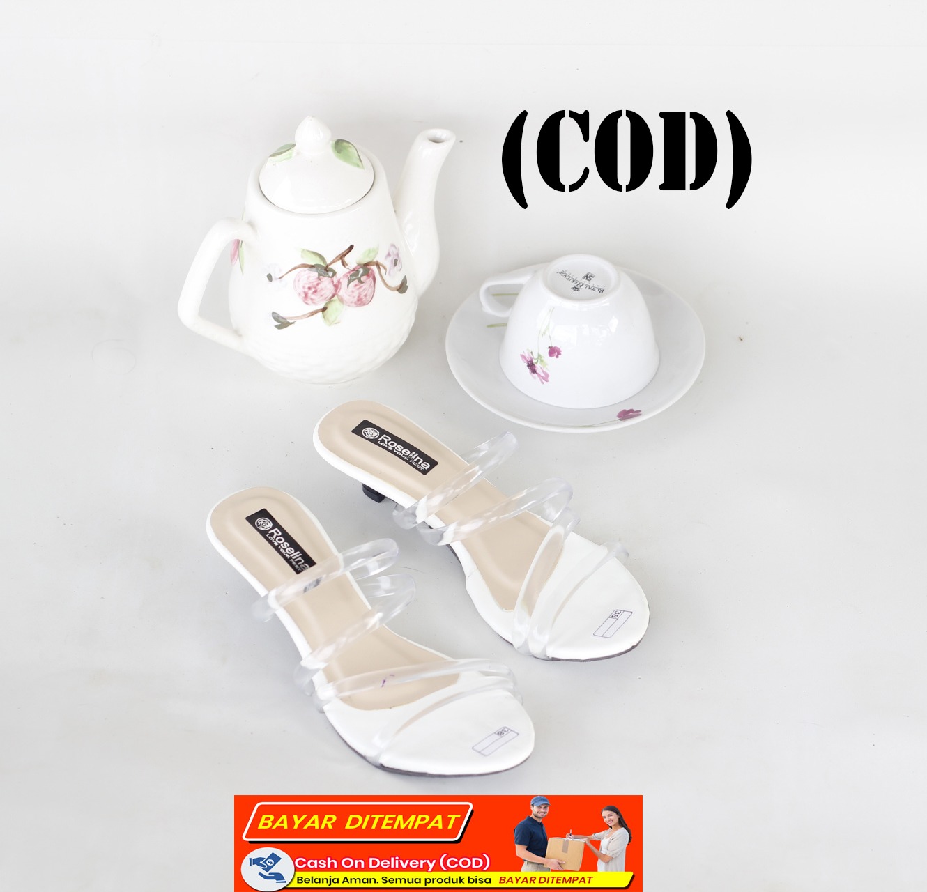 sandal wanita hak pendek mika jelly kode hr-04 sandal wanita hak pendek mika jelly kode hr-04