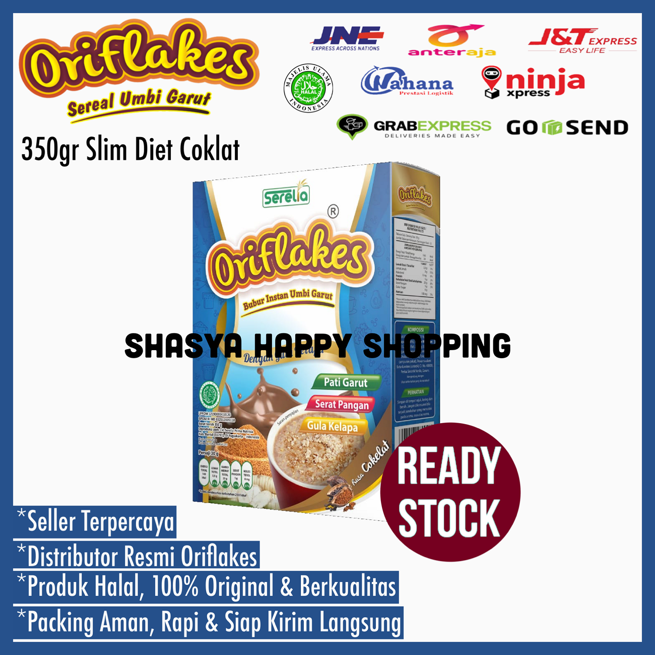 Oriflakes Sereal Slim diet 350 gram - COKLAT - Sereal Umbi Garut Meredakan asam lambung maag kembung gastro Gerd dan untuk diet Oriflakes Sereal Slim diet 350 gram - COKLAT - Sereal Umbi Garut Meredakan asam lambung maag kembung gastro Gerd dan untuk diet