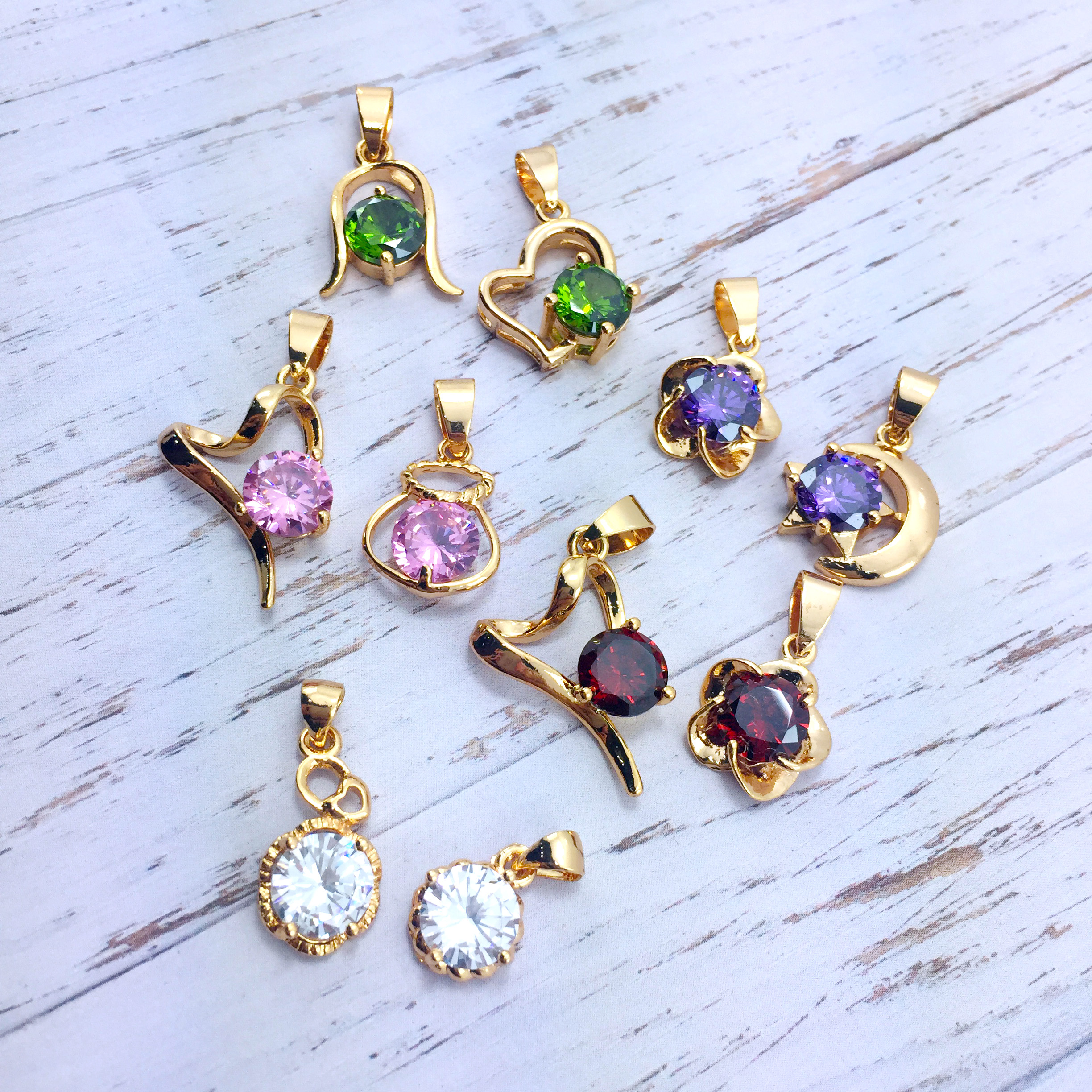 perhiasan liontin xuping warna rainbow random perhiasan liontin xuping warna rainbow random