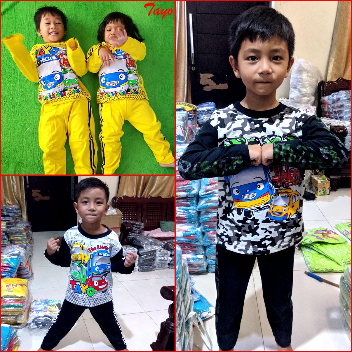 Piyama Anak Baju Tidur Anak TAYO MARUNO Piyama Anak Baju Tidur Anak TAYO MARUNO