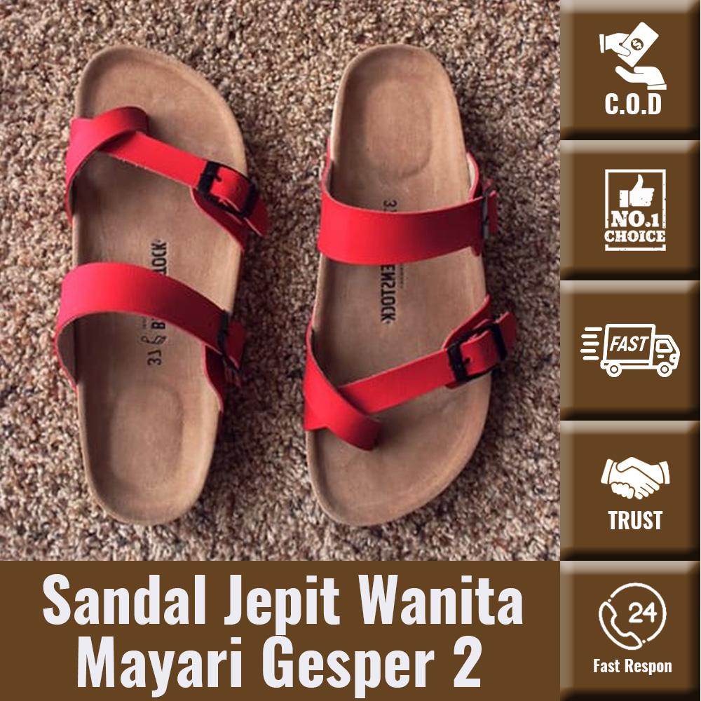Sandal Jepit Wanita Mayari Gesper 2 Silang - Merah - Sandal Jepit Murah - Sandal Wanita Discount - Sandal - Sendal Sandal Jepit Wanita Mayari Gesper 2 Silang - Merah - Sandal Jepit Murah - Sandal Wanita Discount - Sandal - Sendal