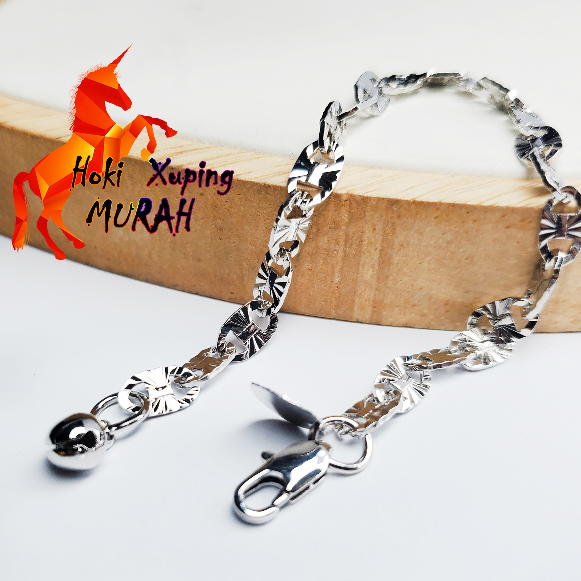 Xuping Gelang Silver Nuri Pecah kopi Perhiasan Gold Lapis Emas 24K Xuping Gelang Silver Nuri Pecah kopi Perhiasan Gold Lapis Emas 24K