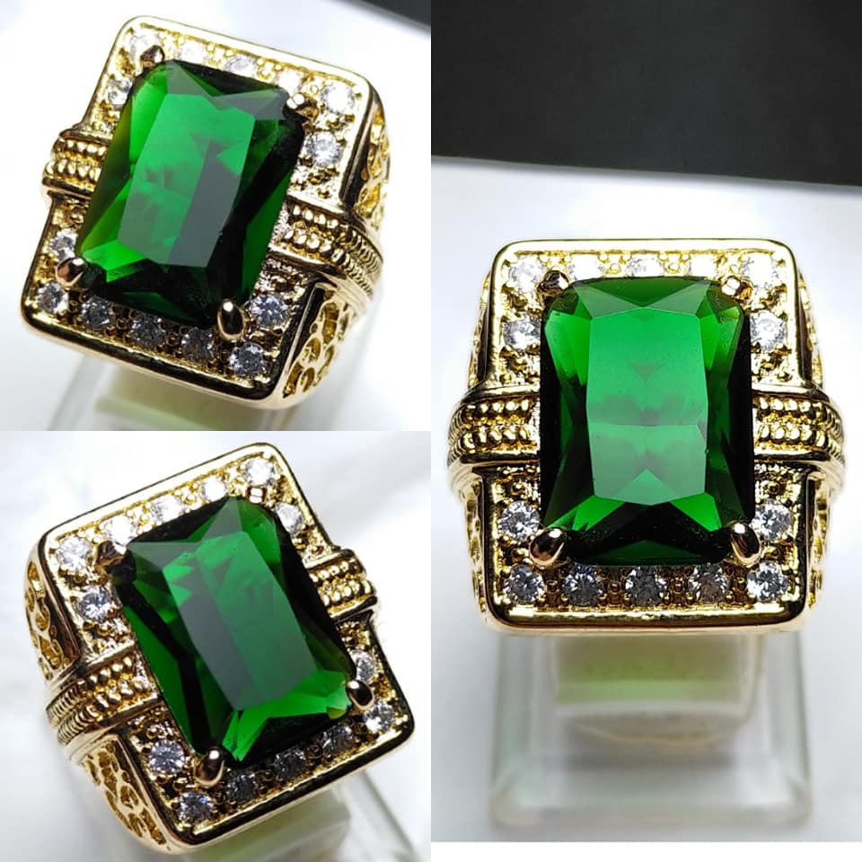 Batu Cincin Akik Zamrud Biron Kotak Full Cutting Batu Cincin Akik Zamrud Biron Kotak Full Cutting