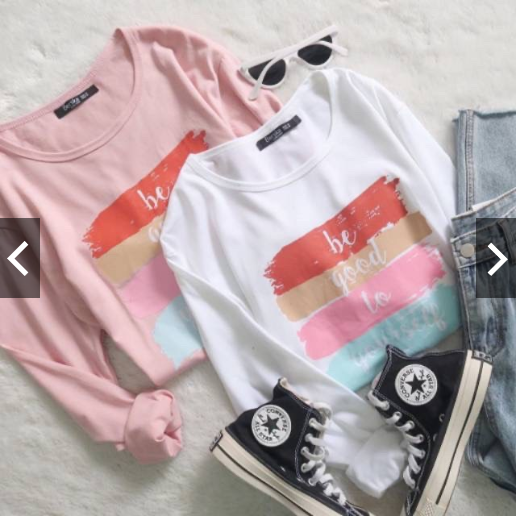 Tumbrl Tee LongSleeve Be Good Kaos Wanita Tumbrl Tee LongSleeve Be Good Kaos Wanita