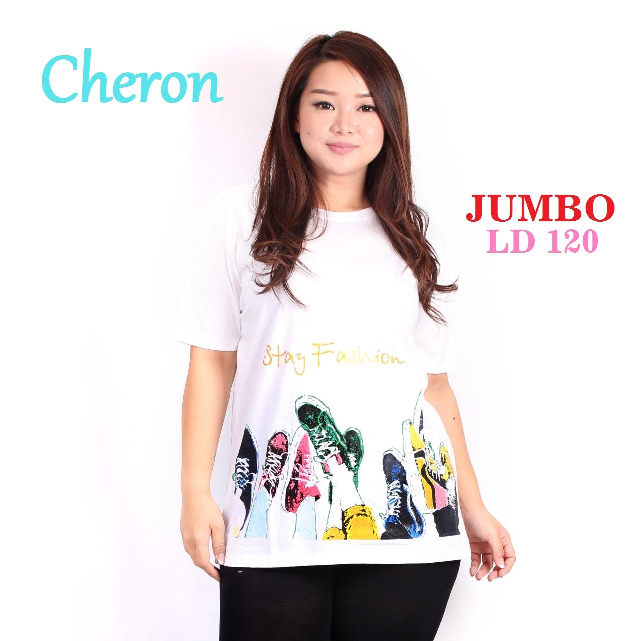 CHERON 16571 - Kaos Oblong Wanita JUMBO Real Pic Fit 3XL Baju Distro Cewek Atasan Kekinian Murah Lengan Pendek Tumblr Tee Casual T-shirt Cotton Combed Tshirt Pakaian Remaja Dewasa Abg Untuk Olahraga Santai Jalan-jalan Olah Raga Sport Warna Khusus Putih CHERON 16571 - Kaos Oblong Wanita JUMBO Real Pic Fit 3XL Baju Distro Cewek Atasan Kekinian Murah Lengan Pendek Tumblr Tee Casual T-shirt Cotton Combed Tshirt Pakaian Remaja Dewasa Abg Untuk Olahraga Santai Jalan-jalan Olah Raga Sport Warna Khusus Putih