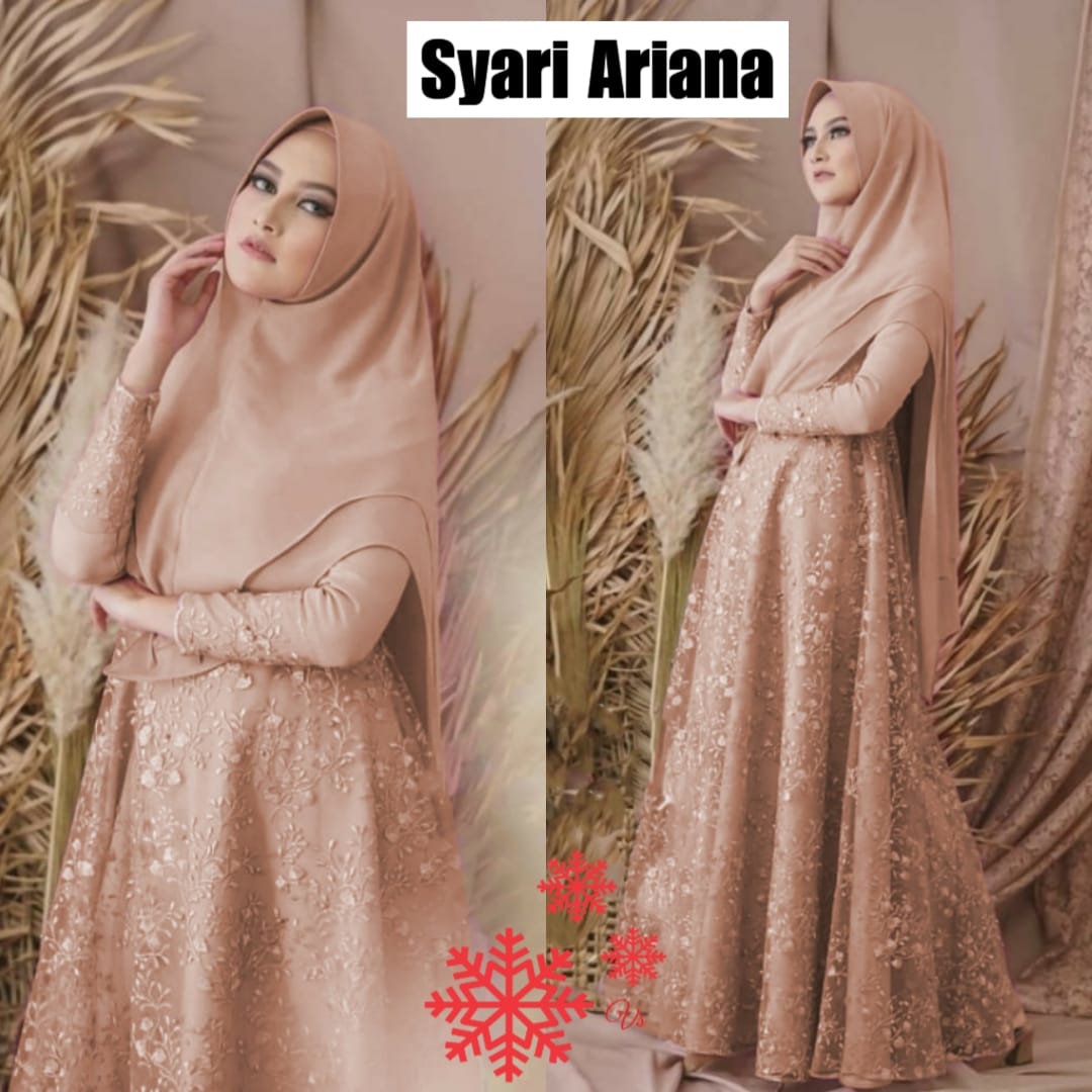 WNX - Gamis Maxi Syari Ariana Fashion Muslim Wanita WNX - Gamis Maxi Syari Ariana Fashion Muslim Wanita
