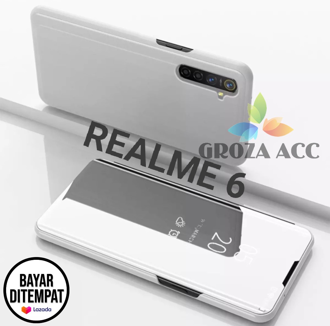 CASE CLEAR VIEW STANDING UNTUK REALME 6 FLIP COVER MIRROR CASE STANDING MIRROR CASE UNTUK REALME 6 CASE CLEAR VIEW STANDING UNTUK REALME 6 FLIP COVER MIRROR CASE STANDING MIRROR CASE UNTUK REALME 6