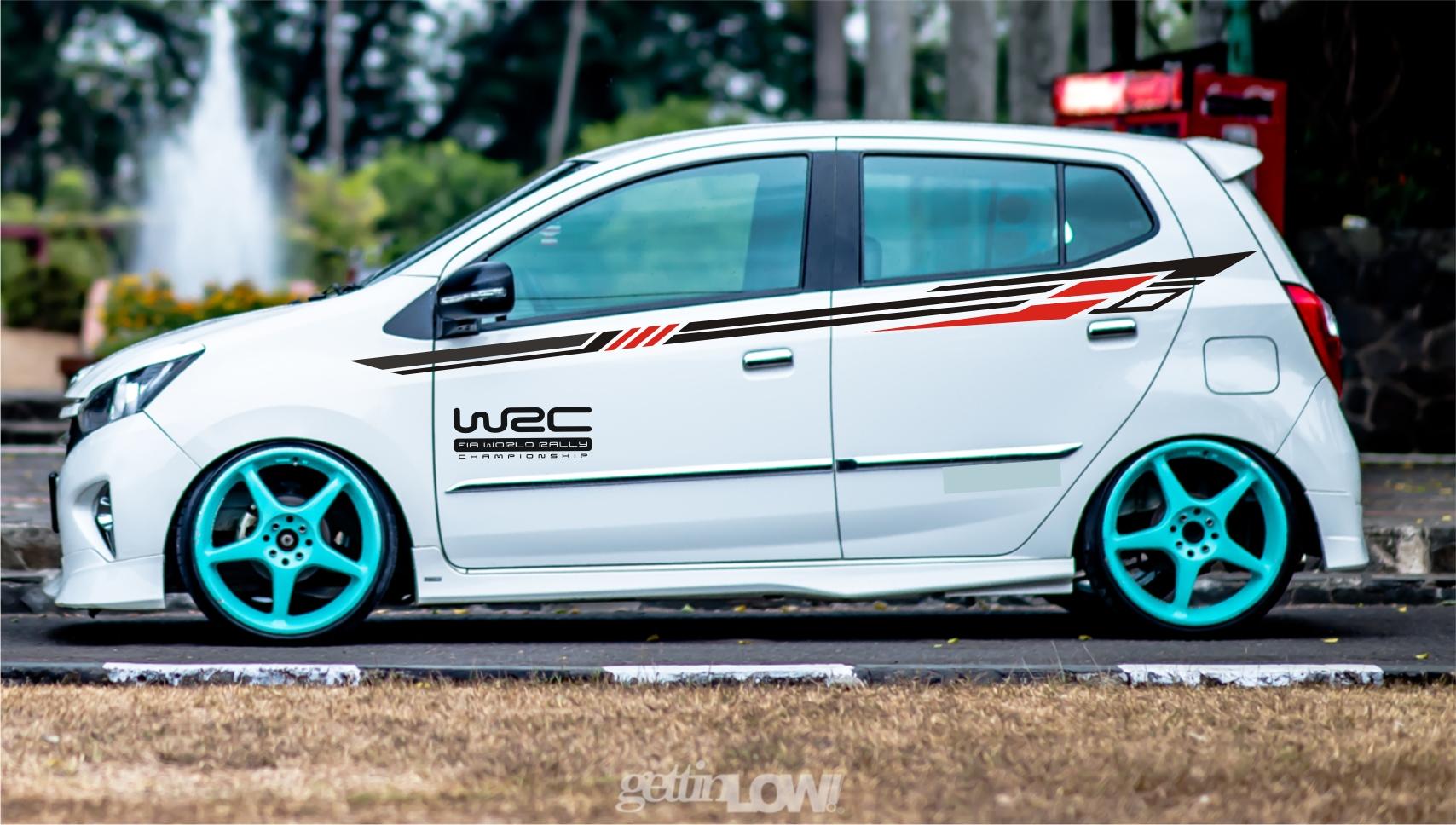 Stiker Mobil Ayla Agya Brio march Yaris Jazz March Minimalis Stiker Mobil Ayla Agya Brio march Yaris Jazz March Minimalis