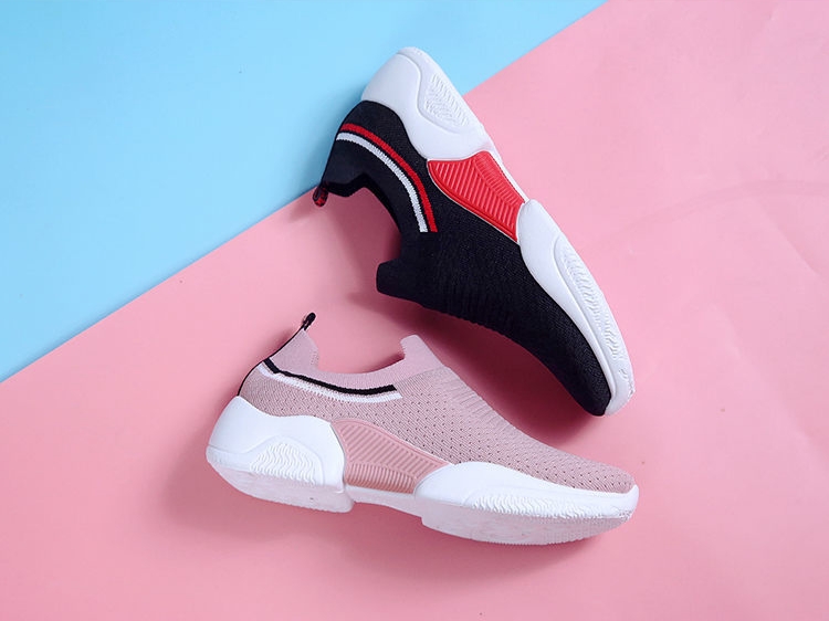 Sepatu Sneakers Wanita Slipon Alhicia03 Sepatu Wanita Import Ringan Korean Style Black and Pink Sepatu Sneakers Wanita Slipon Alhicia03 Sepatu Wanita Import Ringan Korean Style Black and Pink