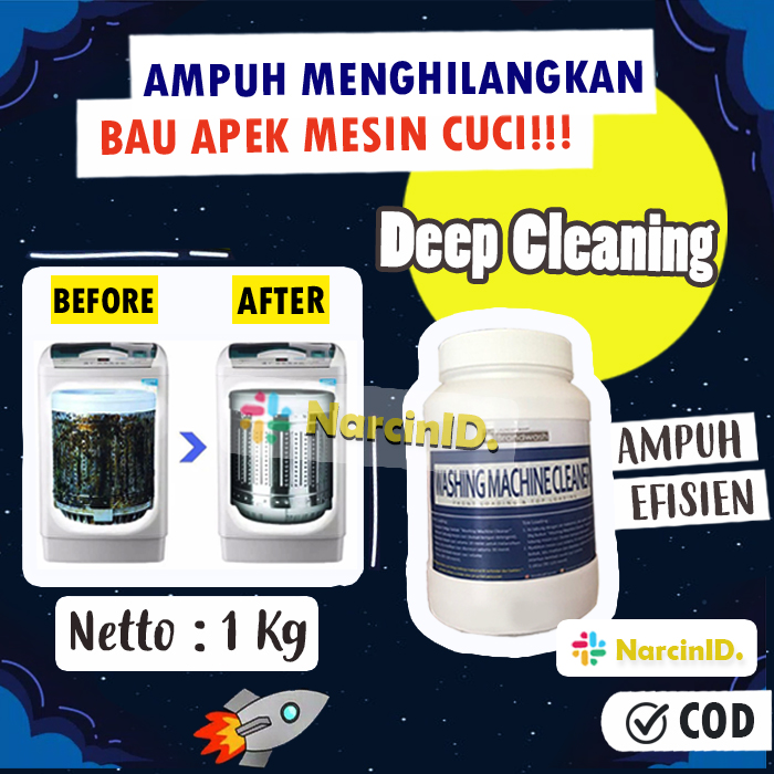 Sabun Pembersih Mesin Cuci Bukaan Depan dan Atas 1kg Brandwash Sabun Pembersih Mesin Cuci Bukaan Depan dan Atas 1kg Brandwash