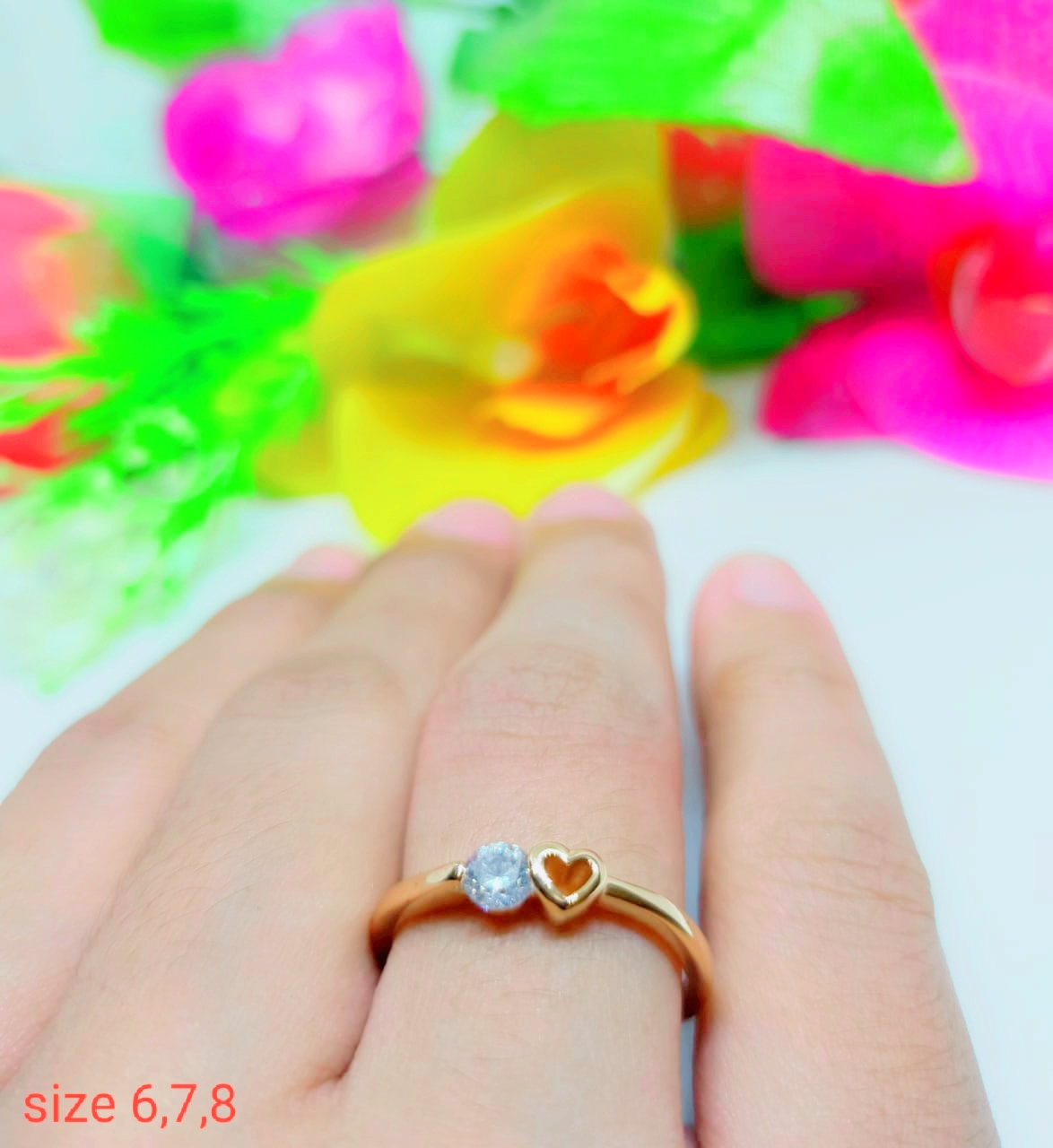 cincin xuping gold fashion wanita permata satu cincin xuping gold fashion wanita permata satu