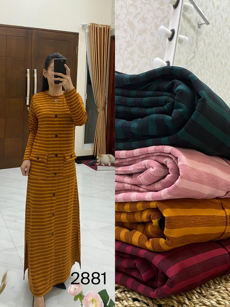 GAMIS MOTIF GARIS-GARIS KODE 2881 GAMIS MOTIF GARIS-GARIS KODE 2881