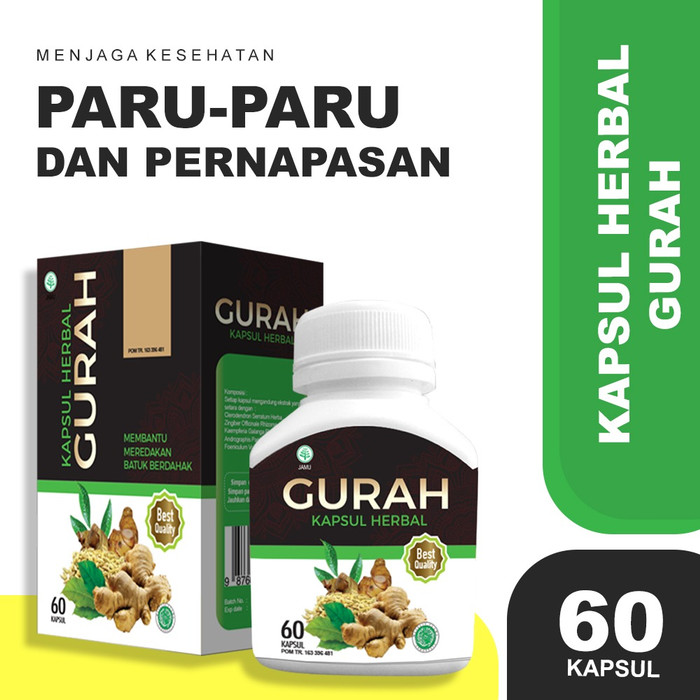 Gurah Kapsul Herbal Mengeluarkan Lendir Isi 60 Kapsul Original Gurah Kapsul Herbal Mengeluarkan Lendir Isi 60 Kapsul Original