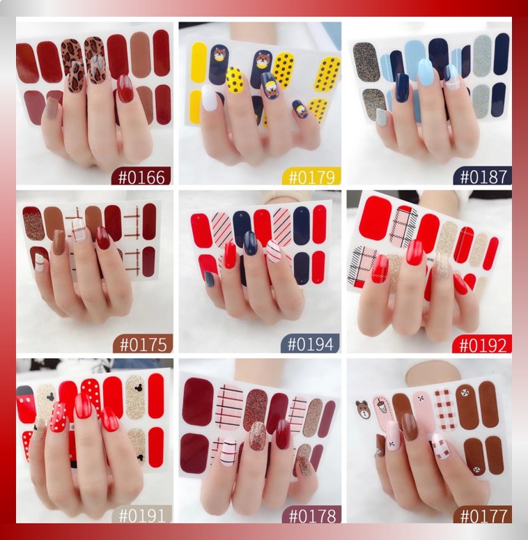 Indo - (14Pcs) Stiker Kuku Model Korea / Nail Sticker / Stiker Kuku Mickey Bear / Nail Art Indo - (14Pcs) Stiker Kuku Model Korea / Nail Sticker / Stiker Kuku Mickey Bear / Nail Art