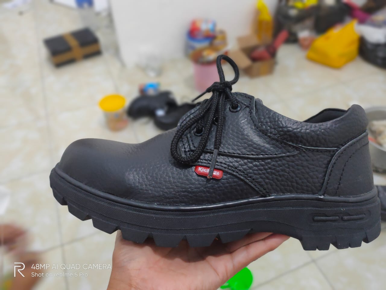 Sepatu Safety Pria Ujung Besi Sefty Kulit Proyek kerja Lapangan Sepatu Safety Pria Ujung Besi Sefty Kulit Proyek kerja Lapangan
