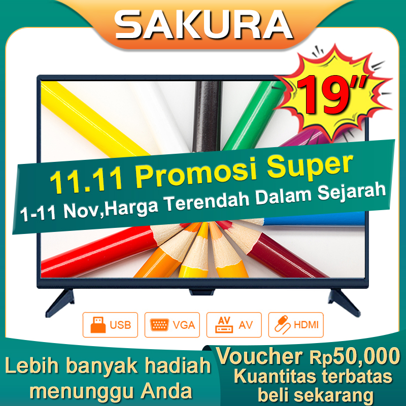 Sakura TV LED 19 inch HD Ready Televisi Murah(TCLG-SI19new) Sakura TV LED 19 inch HD Ready Televisi Murah(TCLG-SI19new)