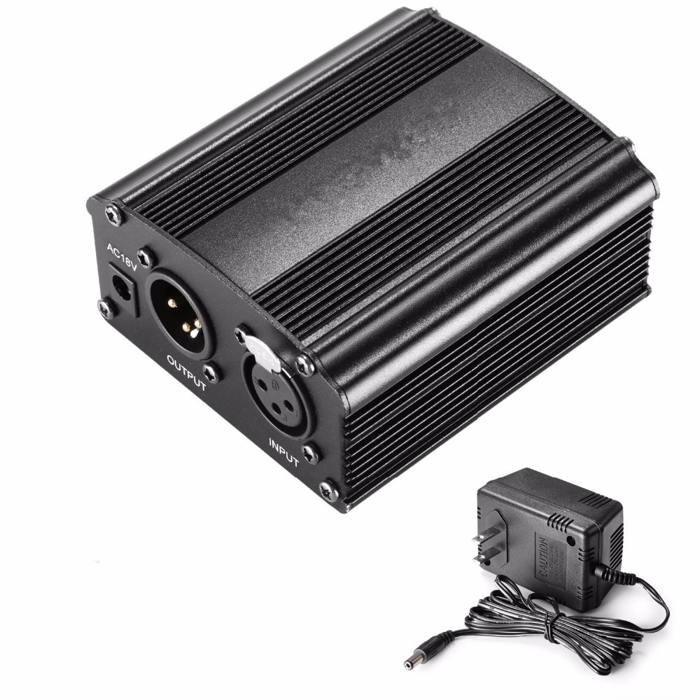 TAFFWARE PHANTOM POWER MICROPHONE 1 CHANNEL 48V SUPPLY FOR CONDENSER MICROPHONE - RU-P48V - BLACK TAFFWARE PHANTOM POWER MICROPHONE 1 CHANNEL 48V SUPPLY FOR CONDENSER MICROPHONE - RU-P48V - BLACK