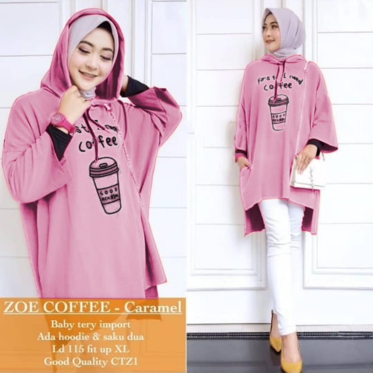 J&C Baju Atasan Wanita Muslim Terbaru 2020 HOODIE ZOE COFFEE BLOUSE / Hoodie Wanita / Atasan Wanita / Baju Hangat Wanita / Sweater Wanita J&C Baju Atasan Wanita Muslim Terbaru 2020 HOODIE ZOE COFFEE BLOUSE / Hoodie Wanita / Atasan Wanita / Baju Hangat Wanita / Sweater Wanita