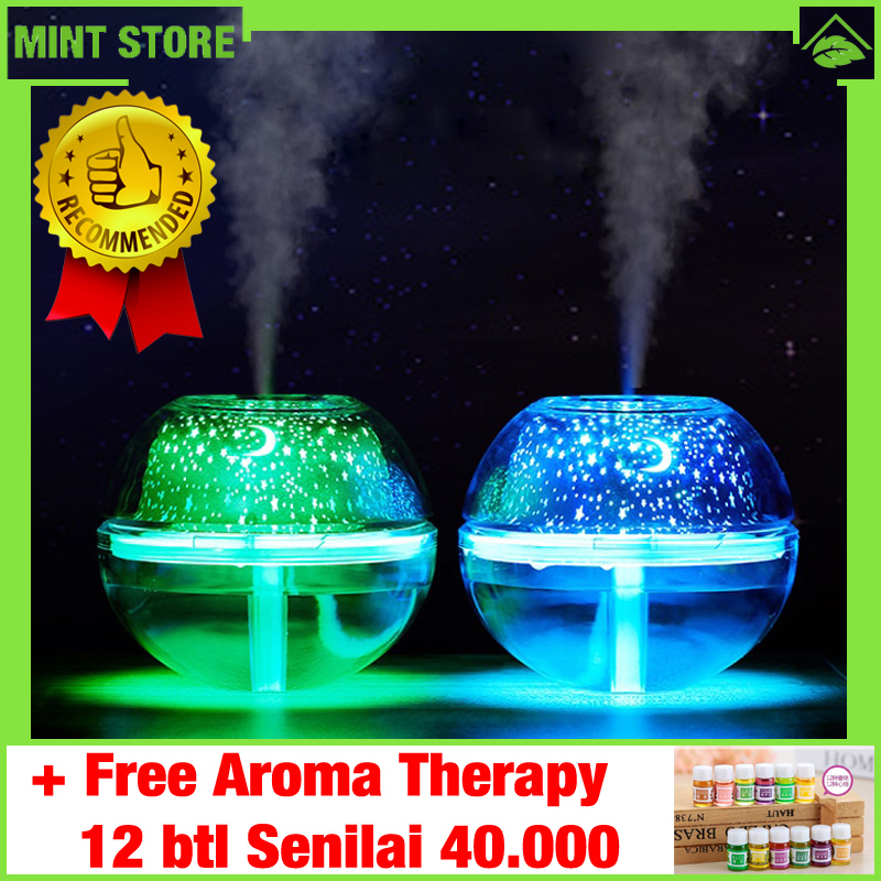 Humidifier Aroma Therapy Diffuser Murah Pelembab Ruangan Minimalist Air Ultrasonic Projector Lampu LED 500ml - HMD-075 Humidifier Aroma Therapy Diffuser Murah Pelembab Ruangan Minimalist Air Ultrasonic Projector Lampu LED 500ml - HMD-075