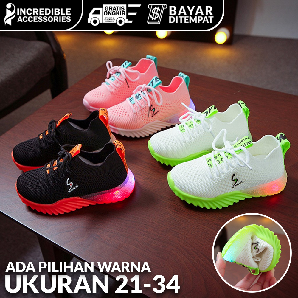 Sepatu Anak LED 014 LED Sneakers Trendi Slip On Sport Anak Perempuan/Laki-Laki Cewe Sepatu Nyala Kets Anak Cewek/Cowok Sepatu Anak LED 014 LED Sneakers Trendi Slip On Sport Anak Perempuan/Laki-Laki Cewe Sepatu Nyala Kets Anak Cewek/Cowok