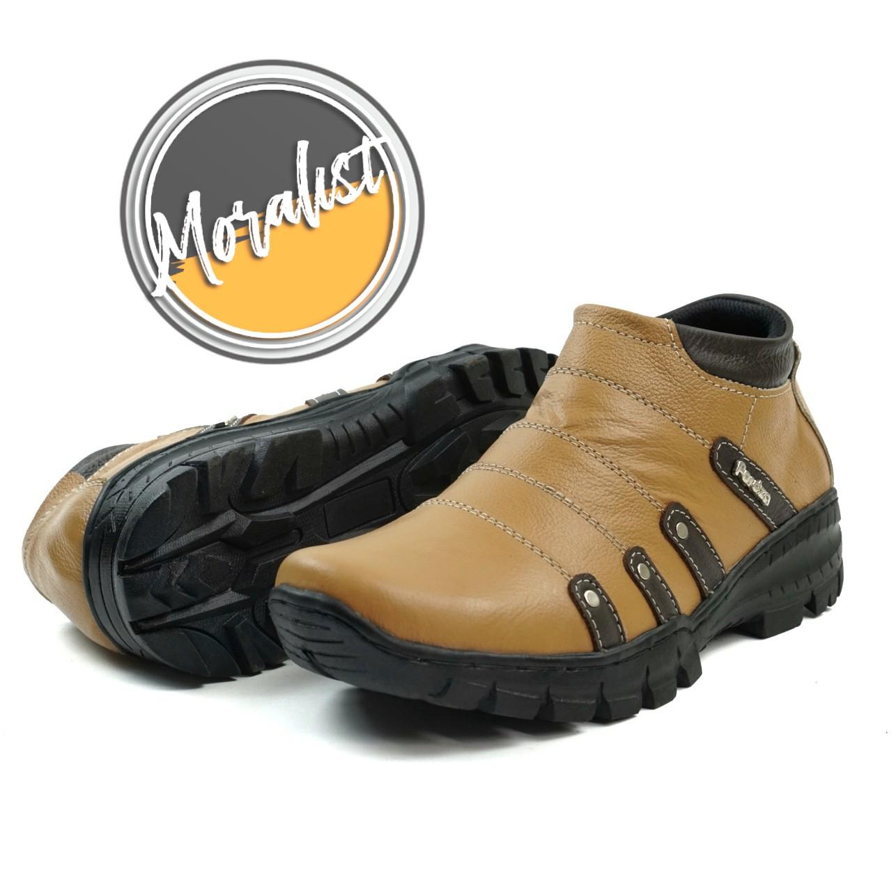 Sepatu Boot Pria Boots Touring Casual Model Zipper Kulit Asli Original Best Quality M.BKS07 Sepatu Boot Pria Boots Touring Casual Model Zipper Kulit Asli Original Best Quality M.BKS07