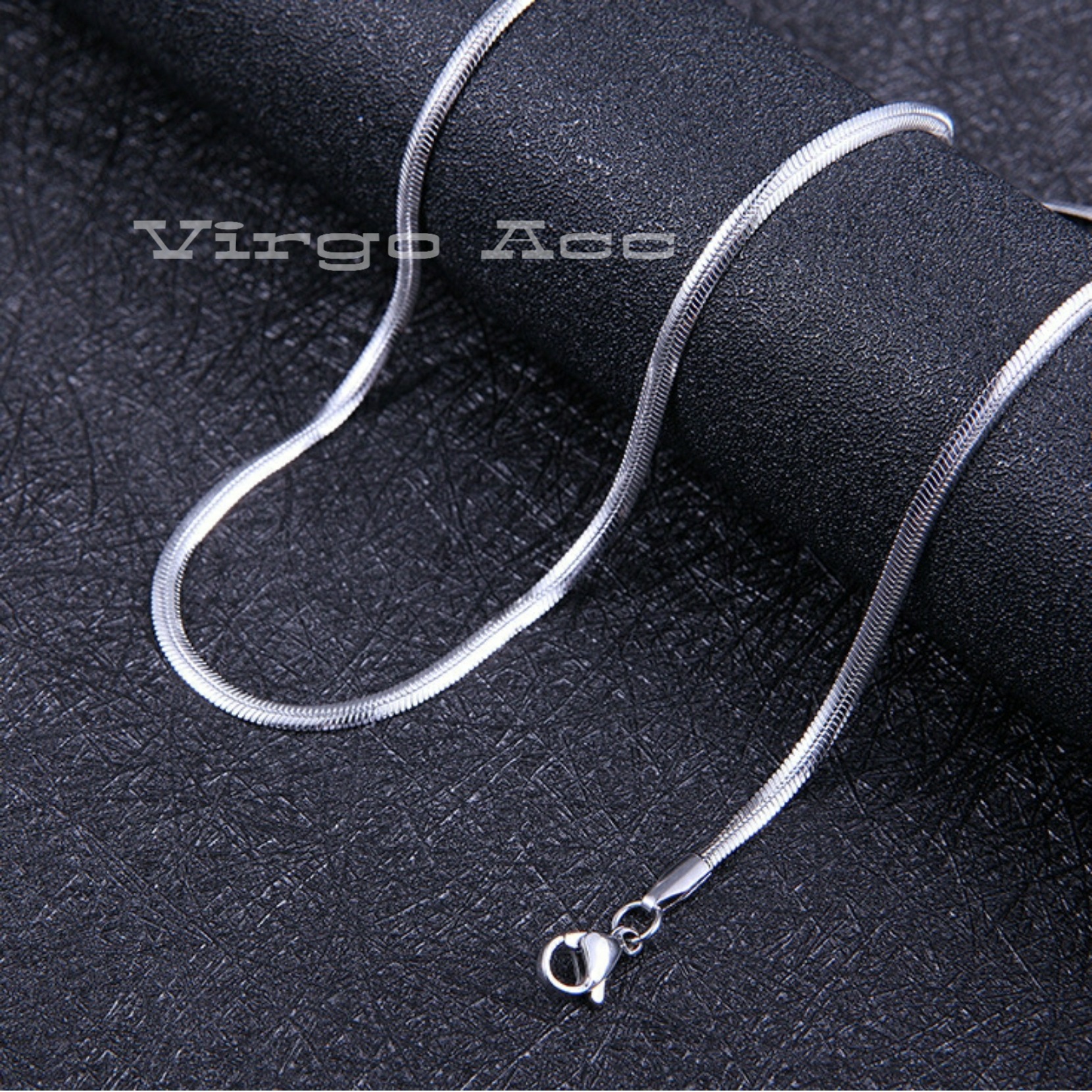 PROMO Kalung Titanium Asli 100% Rantai Belut Gepeng Itali Anti Karat Dan Luntur Silver New PROMO Kalung Titanium Asli 100% Rantai Belut Gepeng Itali Anti Karat Dan Luntur Silver New