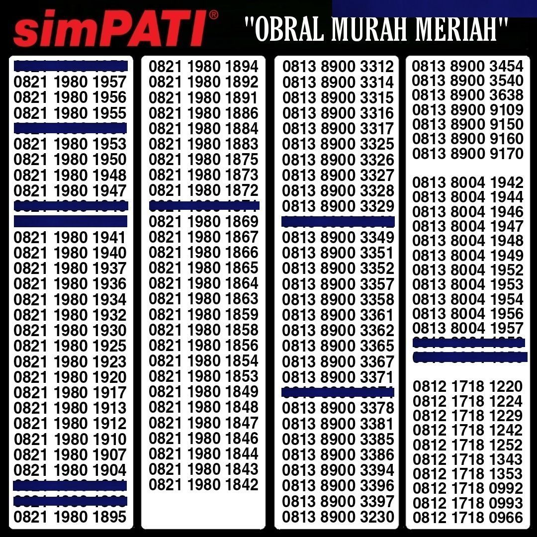 Nomor Cantik telkomsel Nomor cantik Simpati Nomer Perdana cantik Kartu Prabayar Nomor Cantik telkomsel Nomor cantik Simpati Nomer Perdana cantik Kartu Prabayar