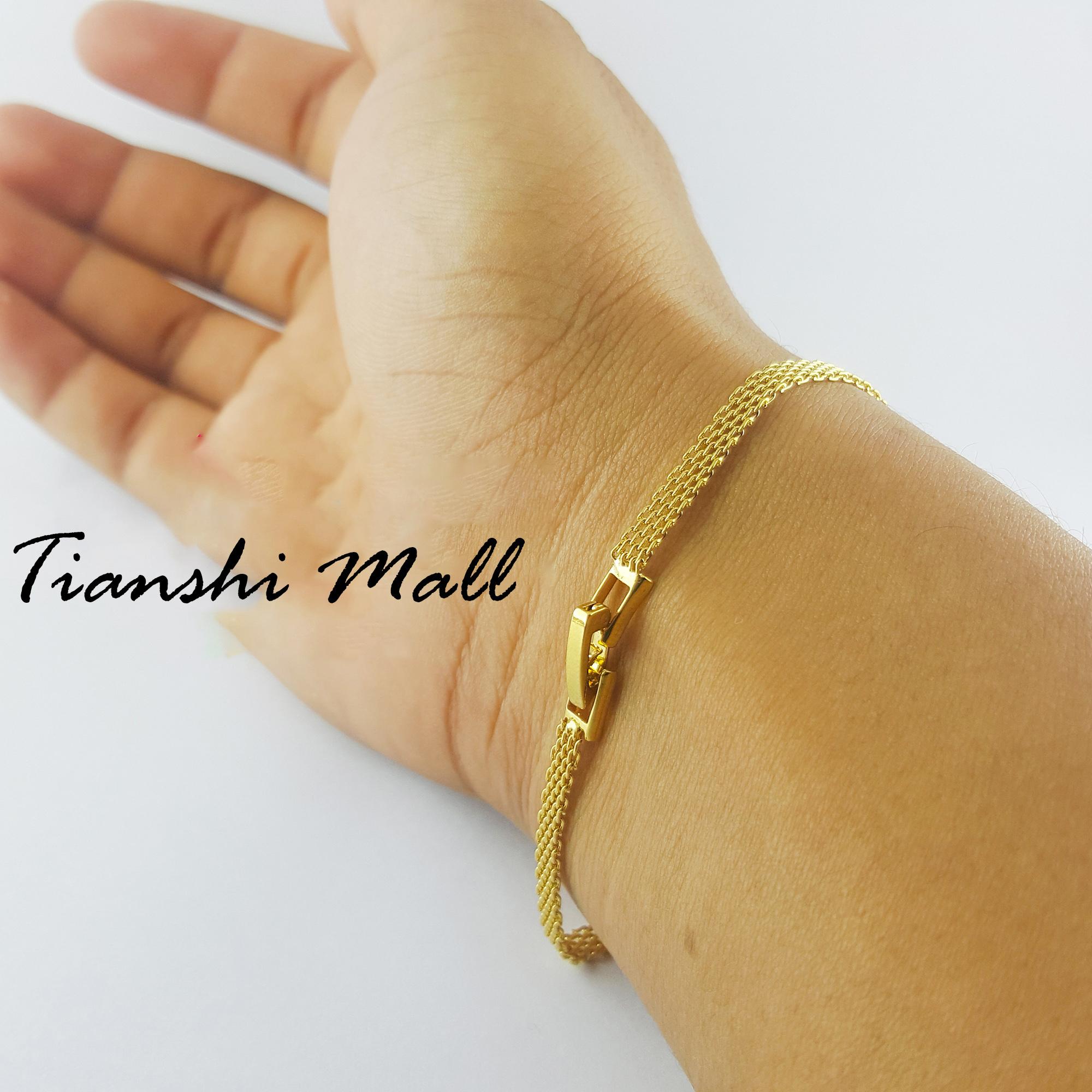 Gelang Tikar Cantik Simpel Berlapis Emas 24K 03 Gelang Tikar Cantik Simpel Berlapis Emas 24K 03