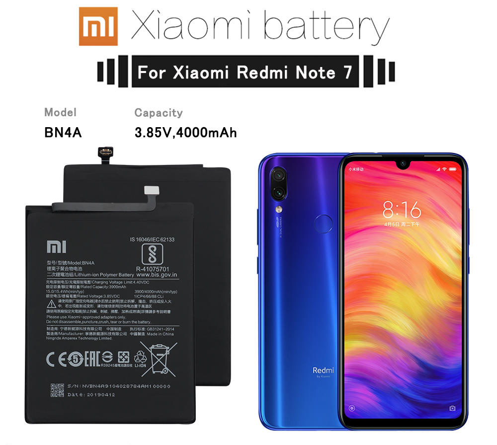 GRATIS ONGKIR - BAYAR DITEMPAT Battery Baterai Xiaomi REDMI NOTE 7 - NOTE7 BN4A ORIGINAL 100% - Batre Batrei Xiao Mi Redmi NOTE 7 ORI BN 4A GRATIS ONGKIR - BAYAR DITEMPAT Battery Baterai Xiaomi REDMI NOTE 7 - NOTE7 BN4A ORIGINAL 100% - Batre Batrei Xiao Mi Redmi NOTE 7 ORI BN 4A