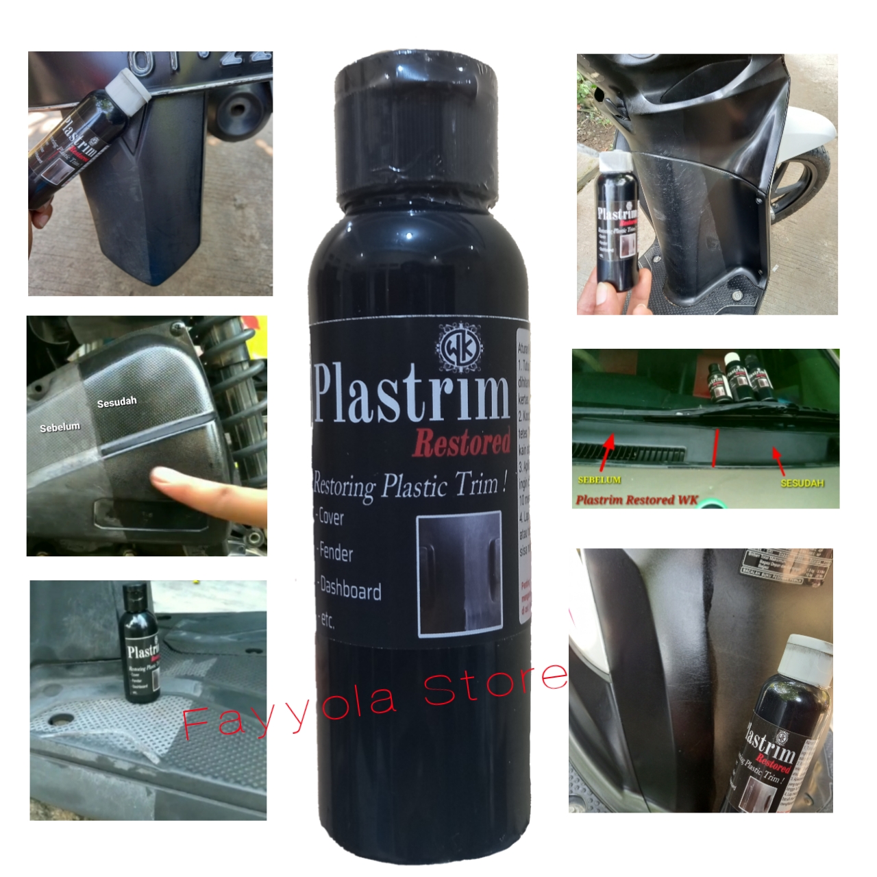 WK Penghitam Body Motor Permanen Plastrim Restored WK Penghitam Body Motor Permanen Plastrim Restored