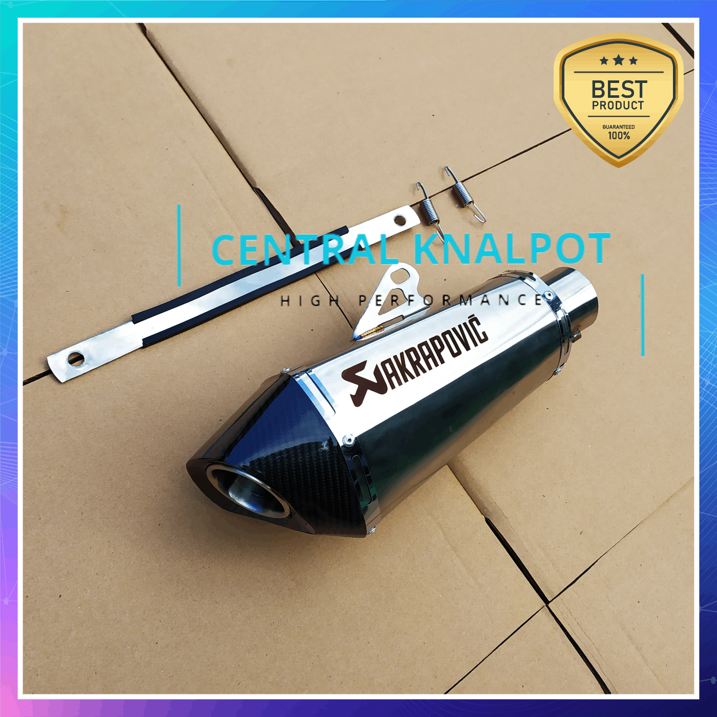 Slencer Knalpot Racing AKRAPOVIC SHORT TITAN - Silincer nya saja Slencer Knalpot Racing AKRAPOVIC SHORT TITAN - Silincer nya saja