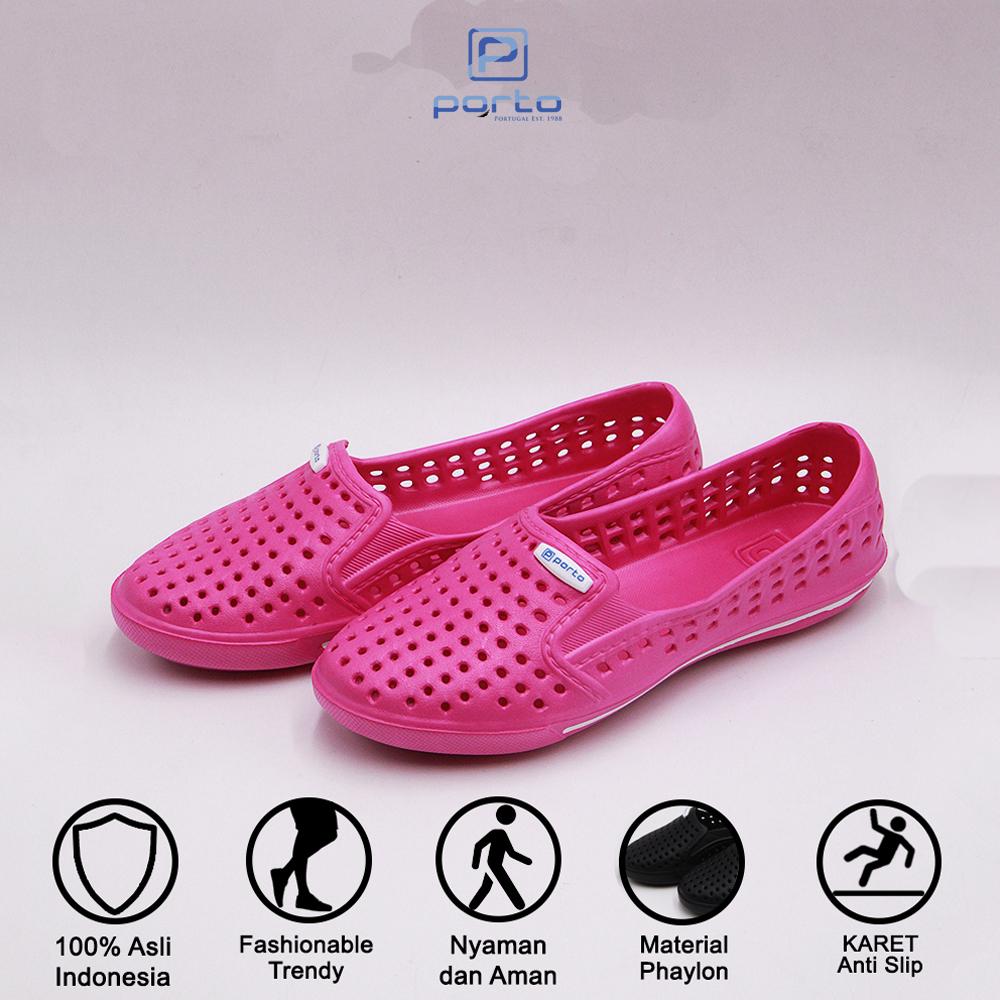 Porto Footwear - Sepatu Sandal Selop Casual Wanita 3010L Size 36-40 Porto Footwear - Sepatu Sandal Selop Casual Wanita 3010L Size 36-40
