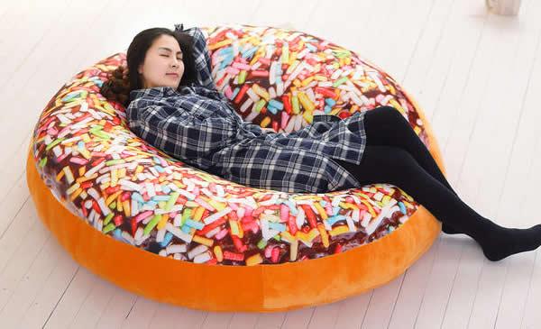 Kursi Santai Bean Bag Oval - Donut (Cover Only) / Kursi pantai / Furniture / Sarung bean bag / kursi malas / indoor Kursi Santai Bean Bag Oval - Donut (Cover Only) / Kursi pantai / Furniture / Sarung bean bag / kursi malas / indoor
