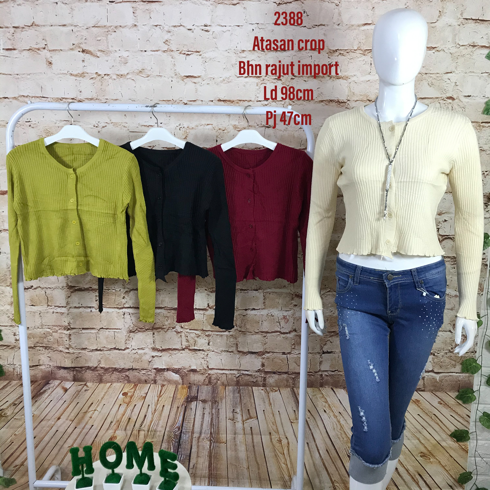 acc2388 atasan crop rajut import acc2388 atasan crop rajut import