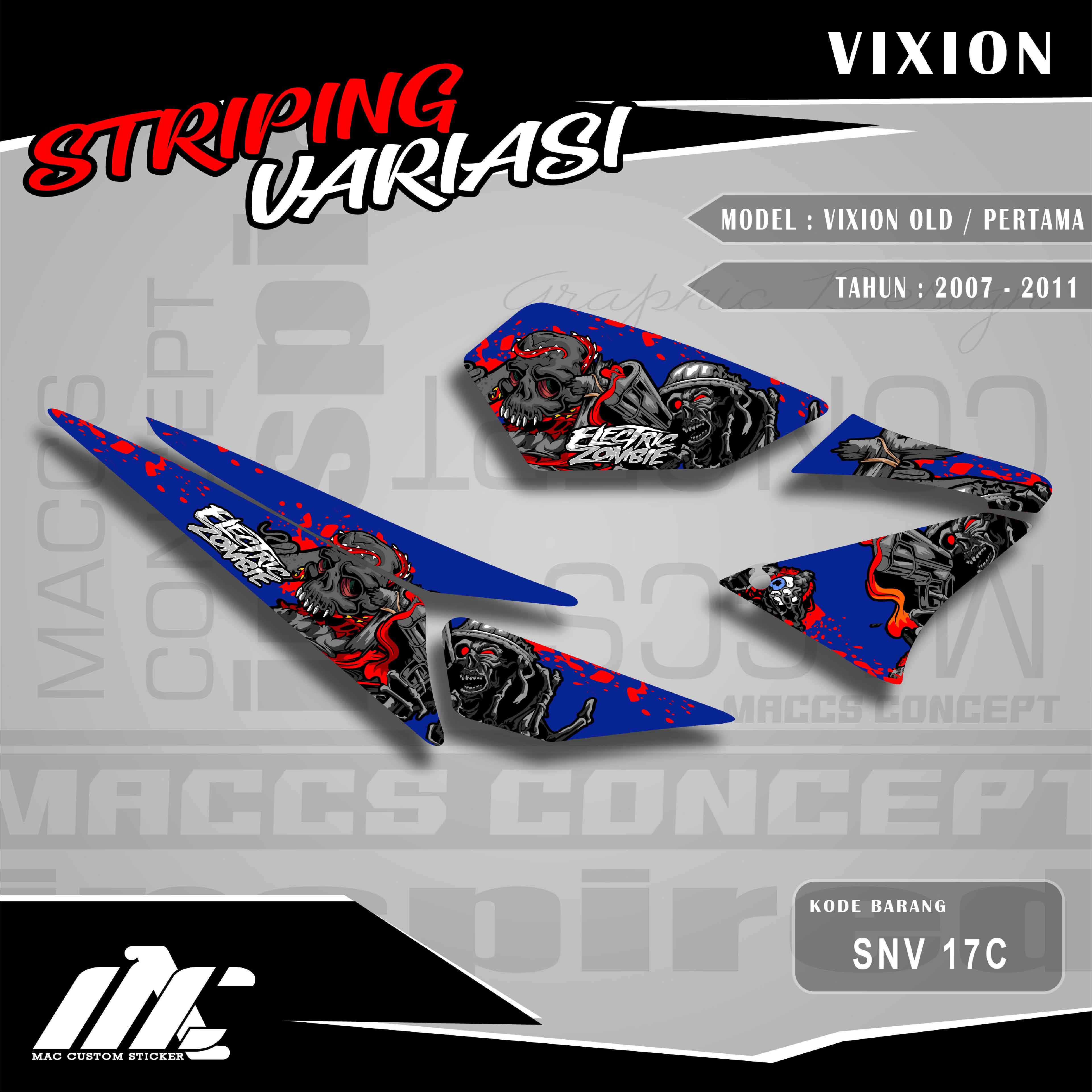 STRIPING VARIASI YAMAHA VIXION OLD / PERTAMA - SNV 17 STRIPING VARIASI YAMAHA VIXION OLD / PERTAMA - SNV 17
