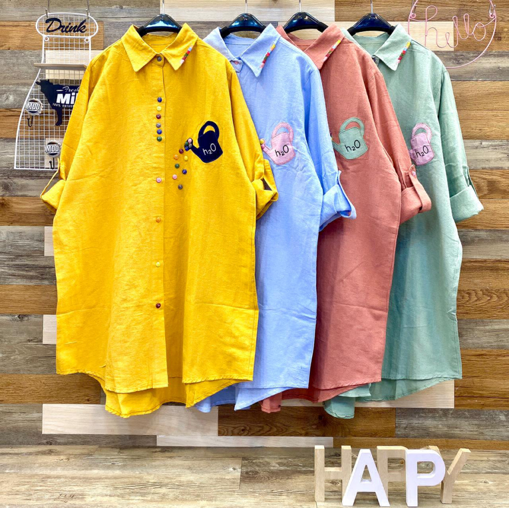 KEMEJA TUNIK KATUN PREMIUM H2O 115 KEMEJA TUNIK KATUN PREMIUM H2O 115