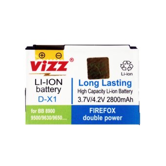 Vizz Baterai Double Power Blackberry Javelin DX1 2800mAh terpercaya
