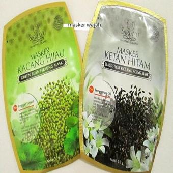 Sariayu Masker Wajah Kacang Hijau dan Ketan Hitam – 2 Pieces ...