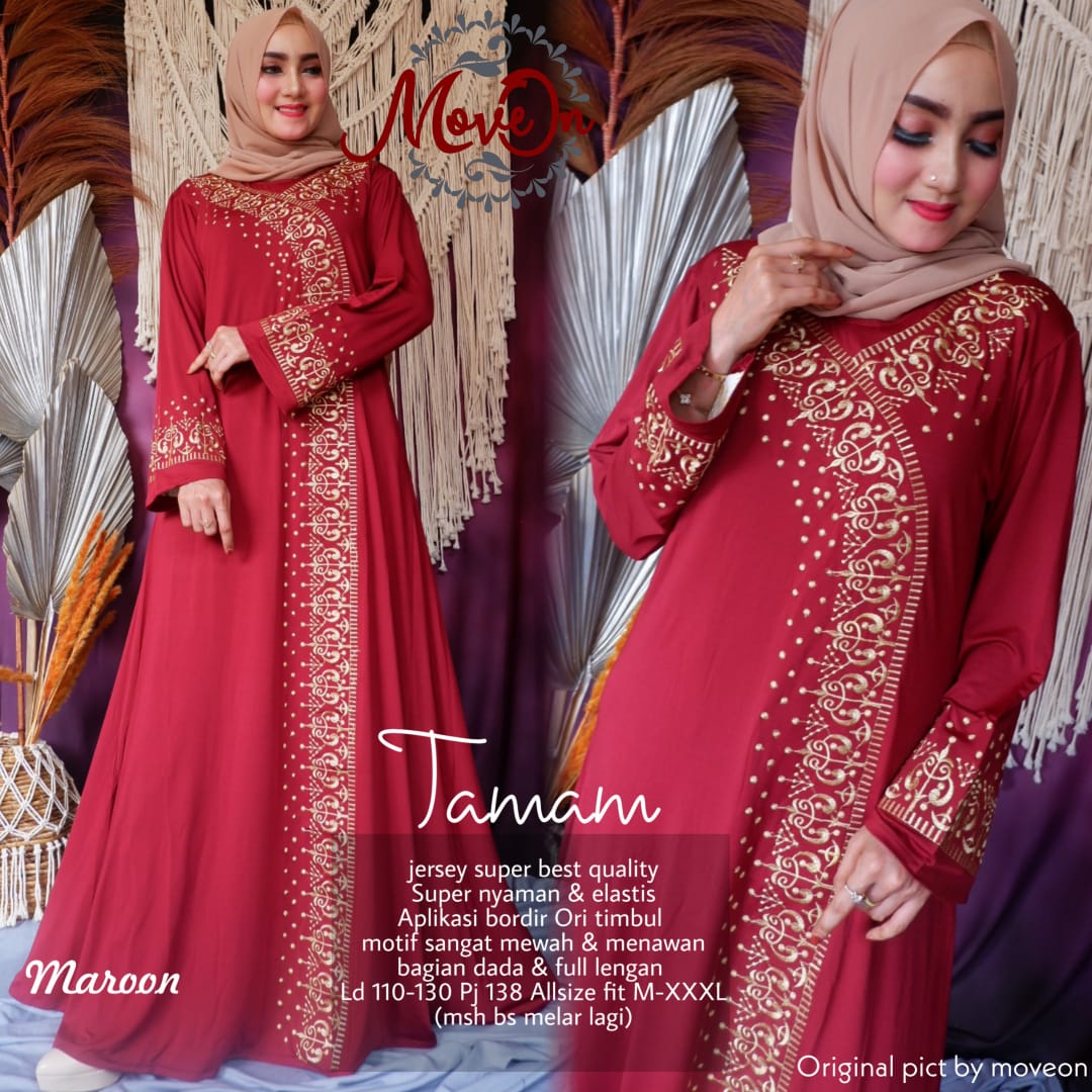 TAMAM GAMIS JUMBO SUPER MELAR MUAT HINGGA BB 90KG BORDIR ASLI BEST SELLER / GAMIS MURAH / ORI SOLO TAMAM GAMIS JUMBO SUPER MELAR MUAT HINGGA BB 90KG BORDIR ASLI BEST SELLER / GAMIS MURAH / ORI SOLO