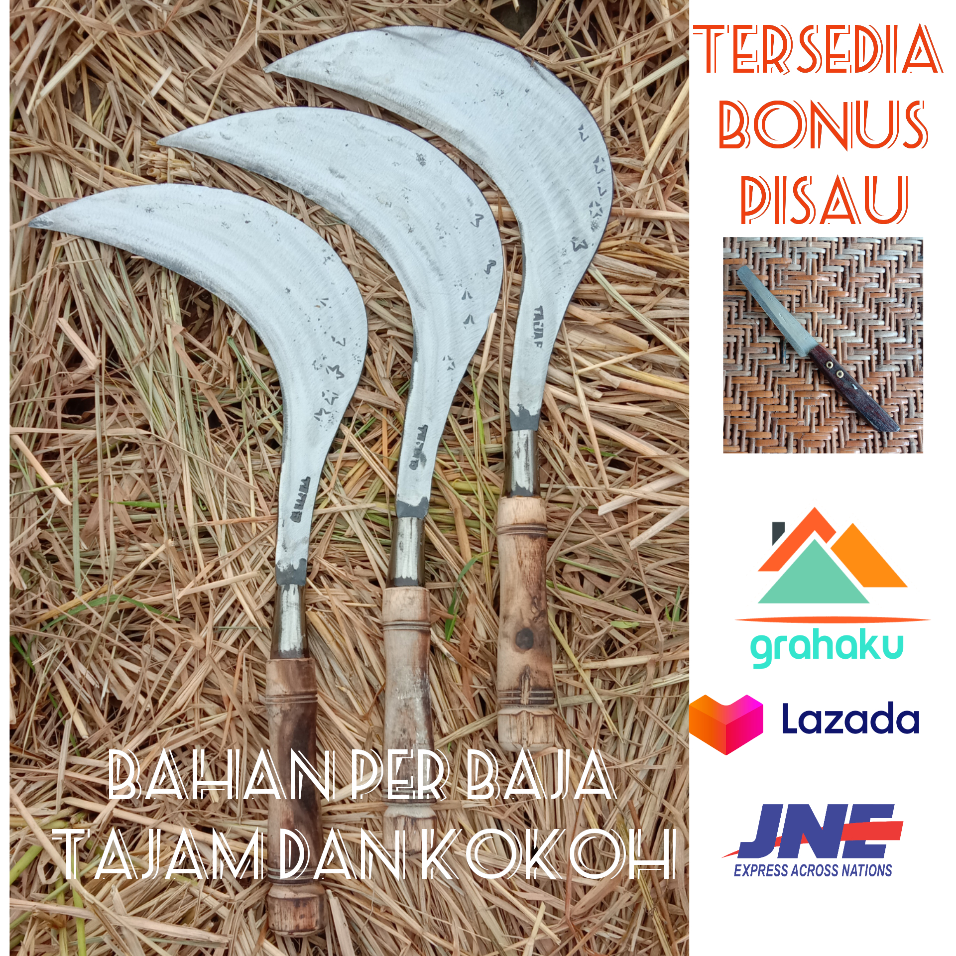 Arit Per Baja Asli - Sabit Pemotong Rumput - Arit Sabit Perkebunan Terlaris - Sabit Arit Cacah Rumput Gajah Arit Per Baja Asli - Sabit Pemotong Rumput - Arit Sabit Perkebunan Terlaris - Sabit Arit Cacah Rumput Gajah