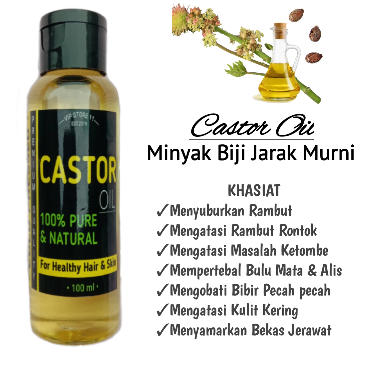 Castor Oil | Minyak Penumbuh Rambut | minyak jarak asli | penyubur rambut | castor oil murni Castor Oil | Minyak Penumbuh Rambut | minyak jarak asli | penyubur rambut | castor oil murni