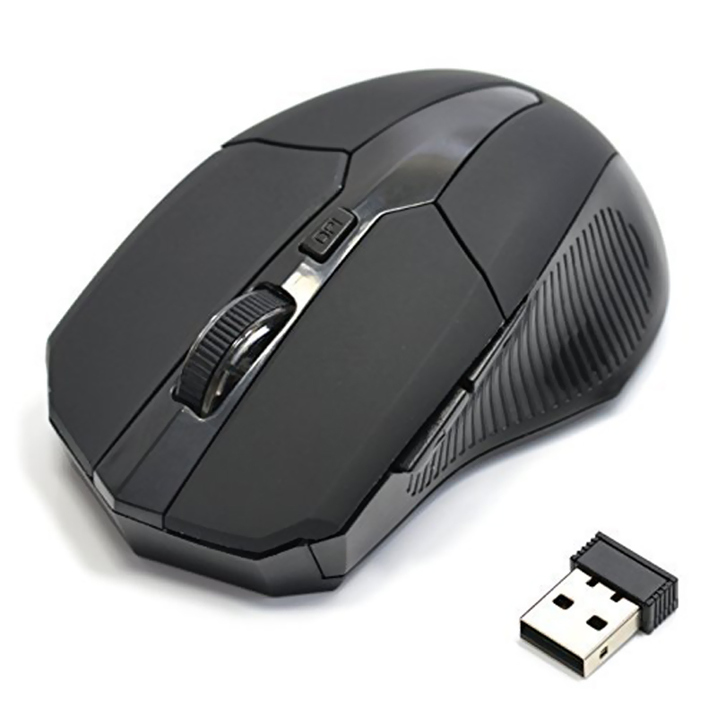 YBC Gaming Mouse Optik Nirkabel 5 Tombol untuk Komputer Laptop (Merah)