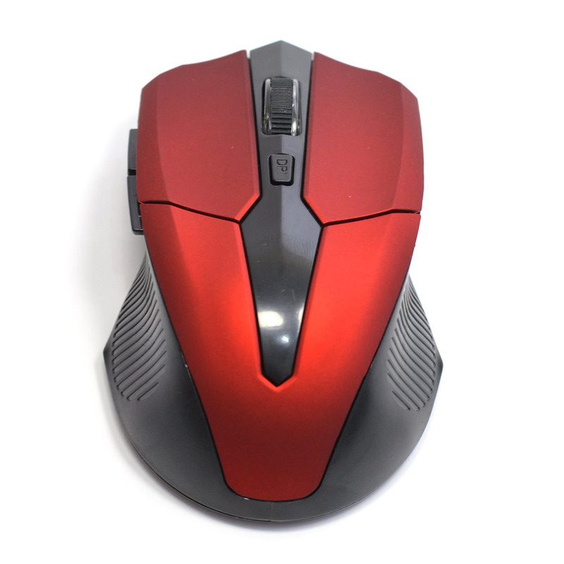 YBC Gaming Mouse Optik Nirkabel 5 Tombol untuk Komputer Laptop (Merah)