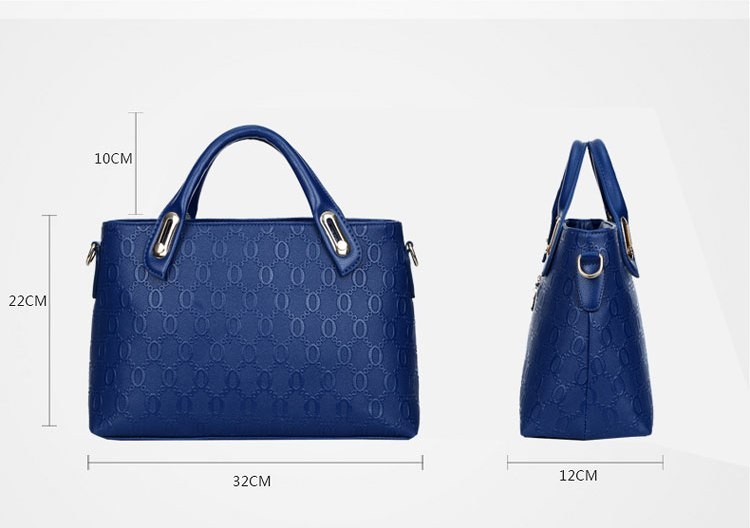Tas Fashion - High Quality Korean Style 4in1 - Biru